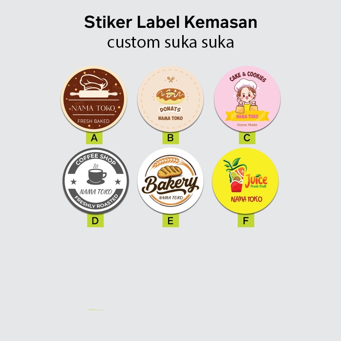 

sticker custom suka suka bahan chromo