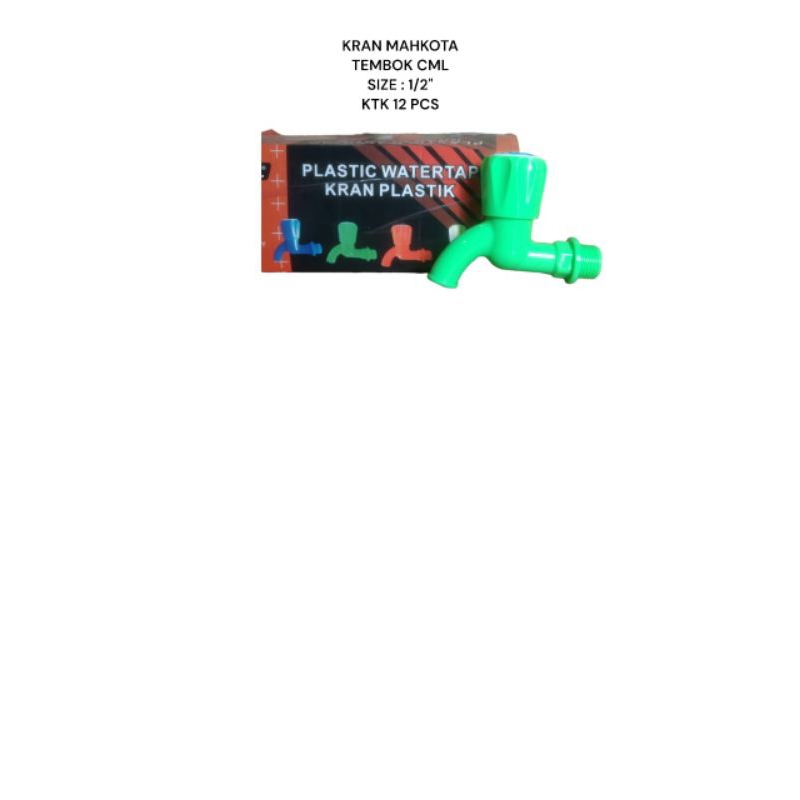 kran tembok jumbo cml mahkota plastik kran air tembok pvc camel 1/2"