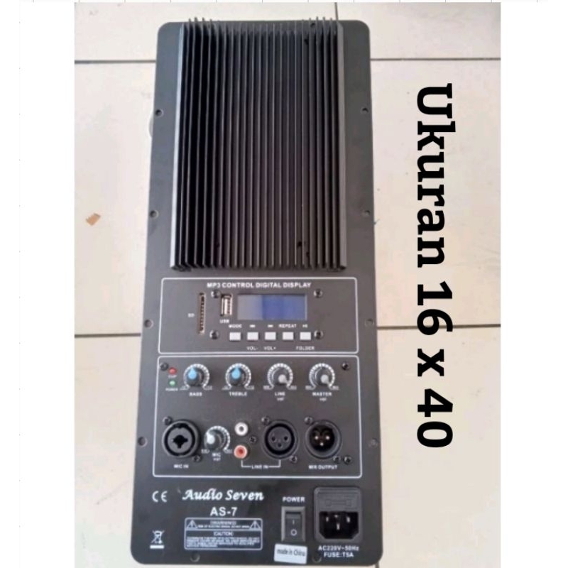 Power kit Speaker Aktif 1000 Watt Audio Seven AS-7 Display Bluetooth USB Original