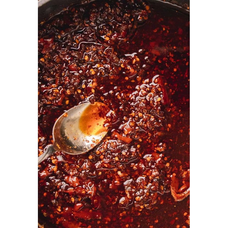 

CHILI OIL BUMBU PEDAS CABAI 200gr enak/nikmat/gurih/nampol