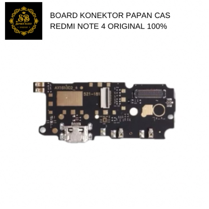 PAPAN CAS/ KONEKTOR REDMI NOTE 4 ORIGINAL 100%