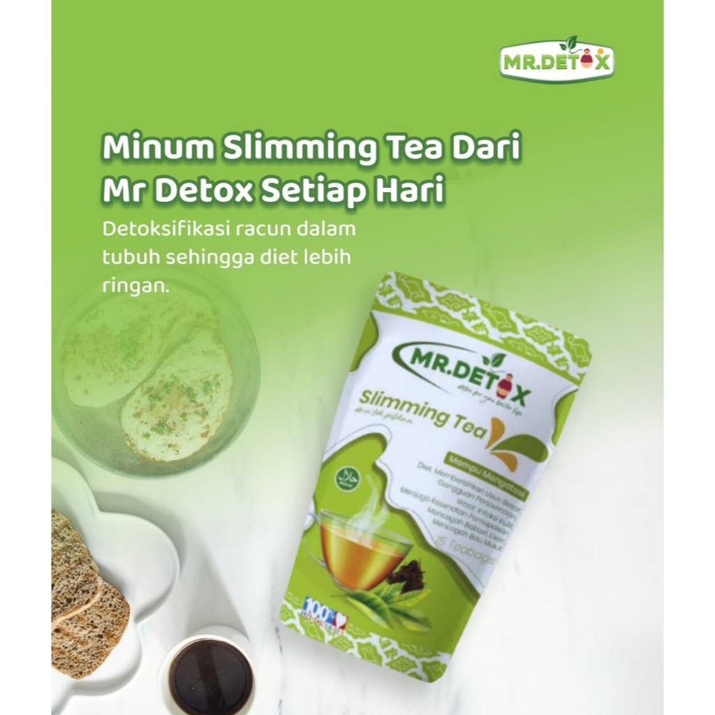 

Mr Detox Slimming Tea 15 Tea Bags / MR.DETOX / Pelangsing / Diet