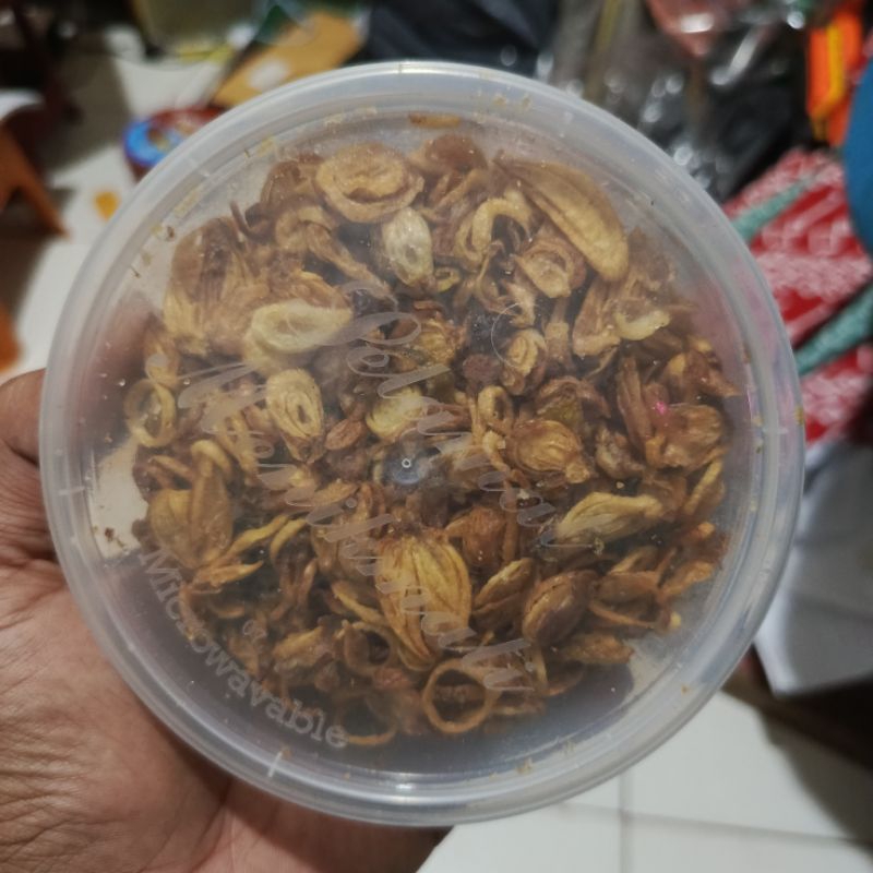 

Bawang goreng 120 gram tanpa campuran 100% bawang merah