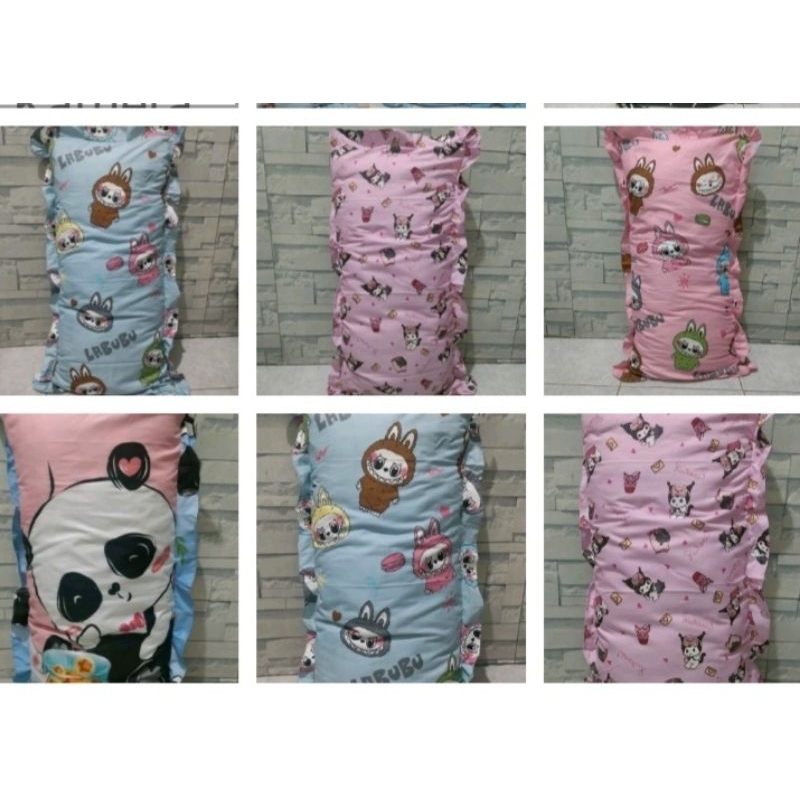 Sarung Bantal Cinta Jumbo uk 90x45  bermacam karakter