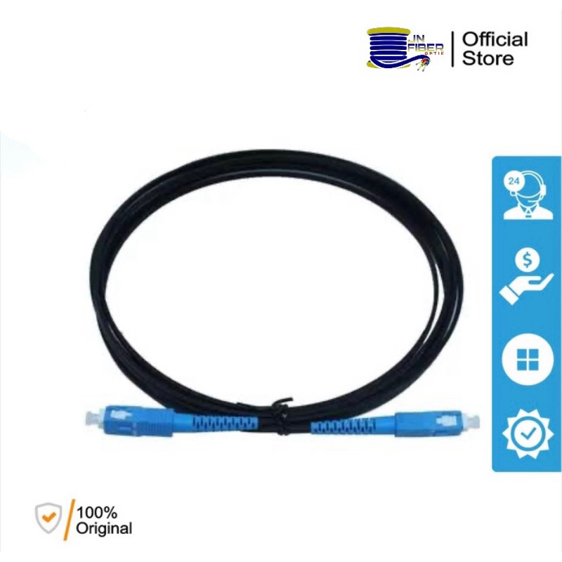 Patchcord Outdoor SC UPC Model Gepeng 1M Fiber Optik