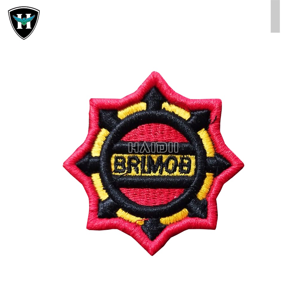 Roda Brimob Bordir / Bet Badge Pdl Bordir / Patch Bordir
