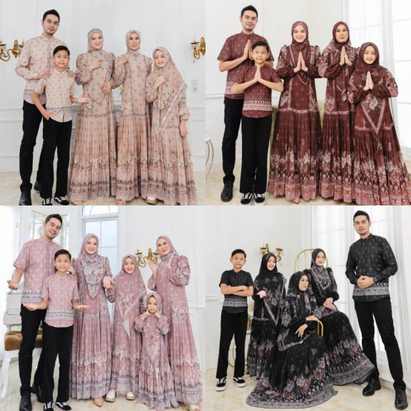 (khusus gamis mom dan anak) Gamis syari Couple keluarga Inayah syari by AC Original 2026