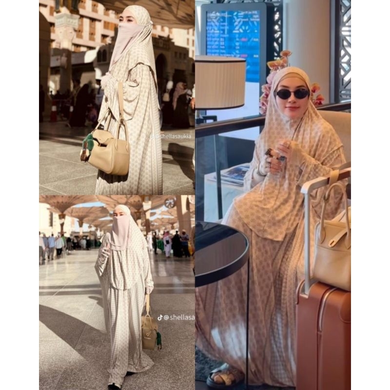 set umroh baju umroh monogram ss by ORI shellasaukia