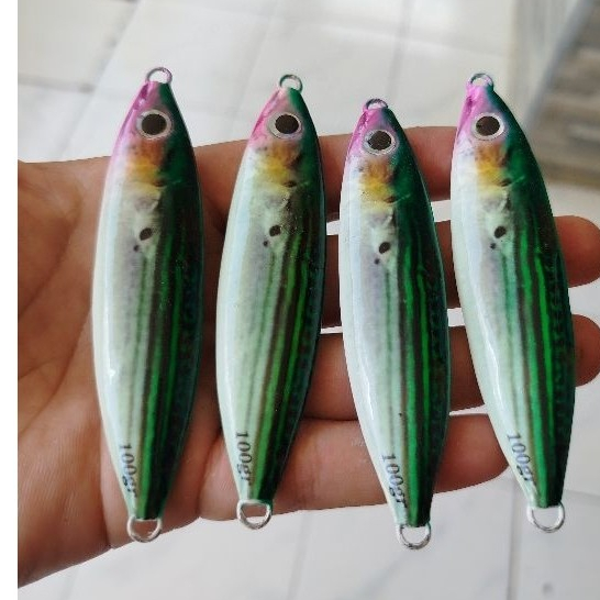 metal jig decal 100 gram umpan metal jig kembung hijau 100 gram