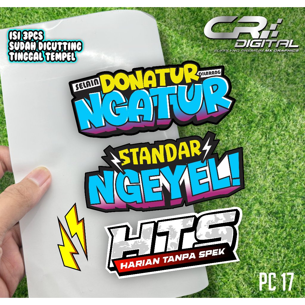

Sticker Pack isi 3pcs Sticker Udah Di potong Sticker SELAIN DONATUR DILARANG NGATUR ,STANDARRT NGEYEL VIRAL TERBARU PC017