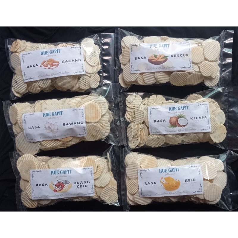 

Gapit khas cirebon/Gapit / Simping paket 3 pcs mix rasa 200 grm