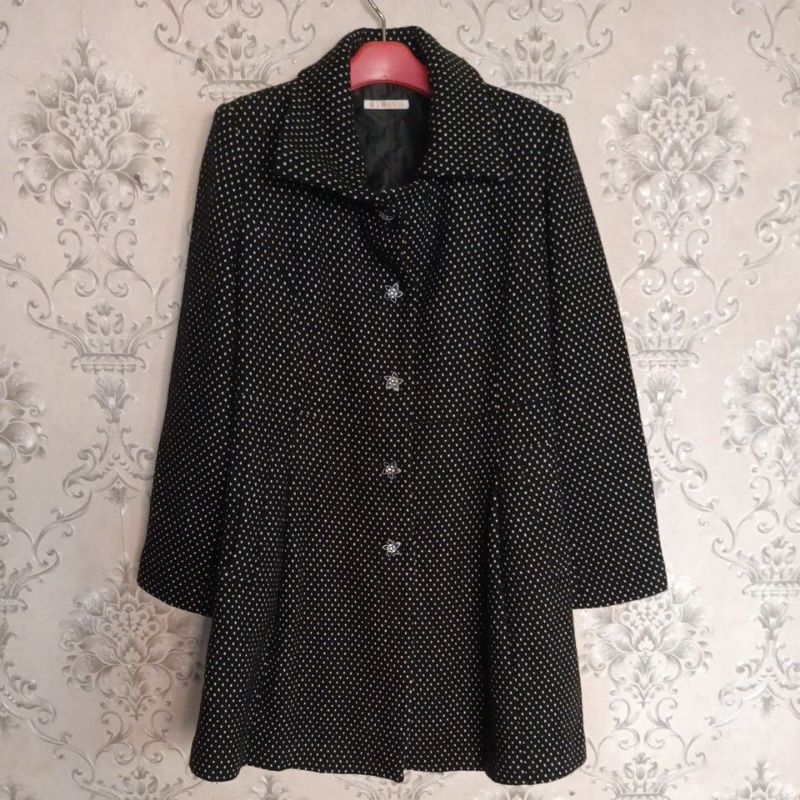 Coat wool wanita Coat wool mekar Coat winter spring autumn Coat wanita premium