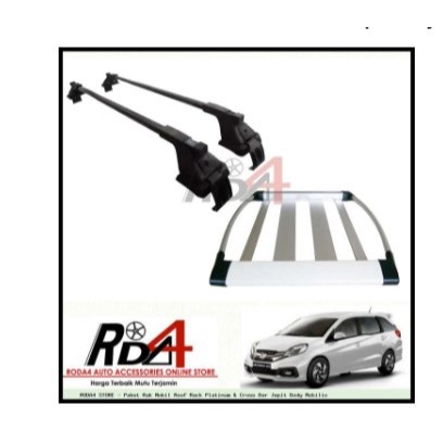 Paket Rak Mobil Roof Rack Platinum & Cross Bar Jepit Body Mobilio