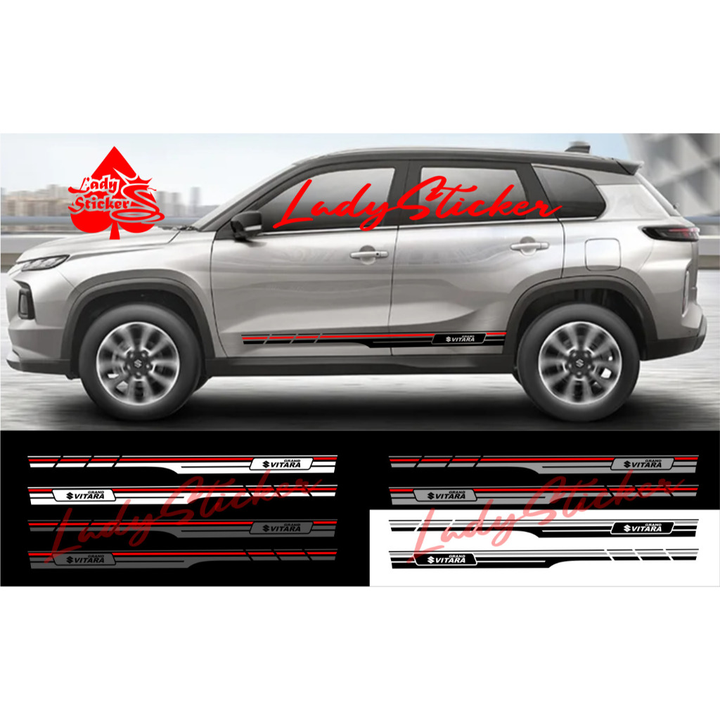 Sticker stiker mobil grand vitara cutting sticker mobil suzuki grand vitara