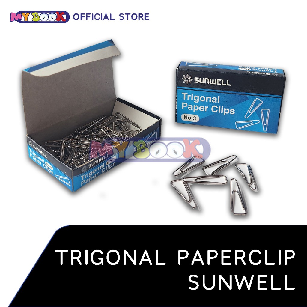 

Sunwell Trigonal Paper Clip/ Klip Kertas No. 3 - pack