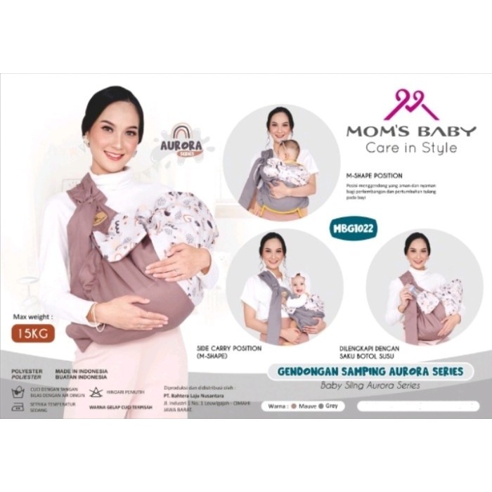 Moms Baby Gendongan Samping Aurora Series - Mbg1022