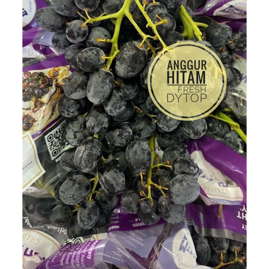 

Anggur Hitam Import Manis Seedless - 500 Gr