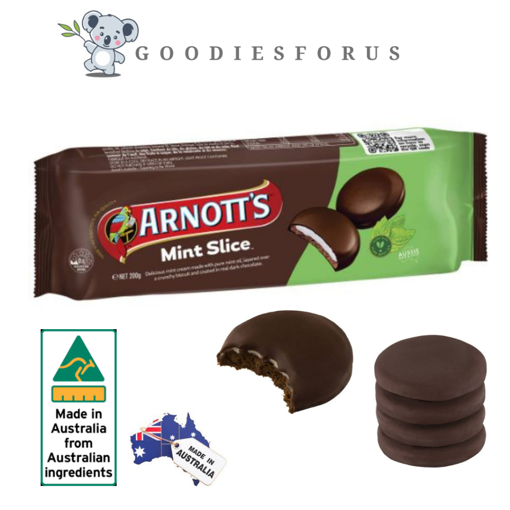 

Arnott's Australia Mint Slice Chocolate Biscuits 200g