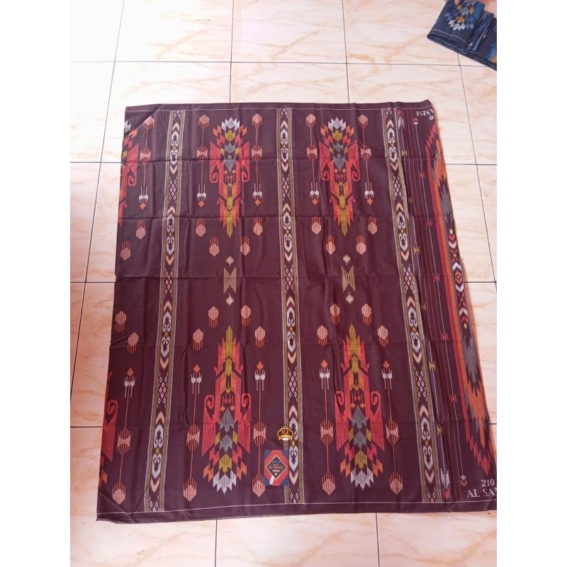 Sarung AL-SAMSI 210 Signature Motif SGE/Sarung Santri Muslim Terbaru/Sarung Tenun Pria