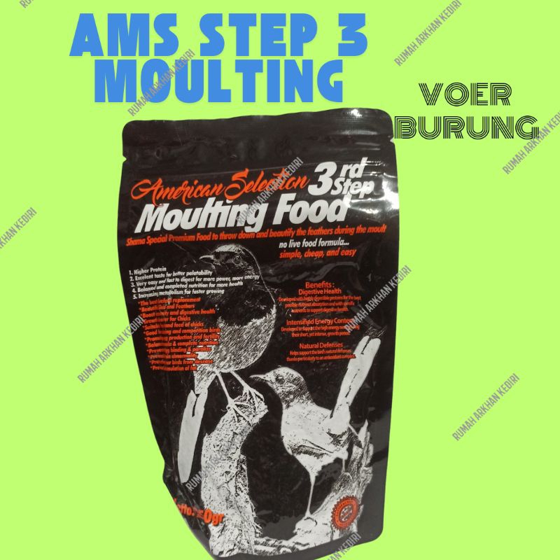 AMS STEP 3 MOULTING VOER MABUNG BURUNG