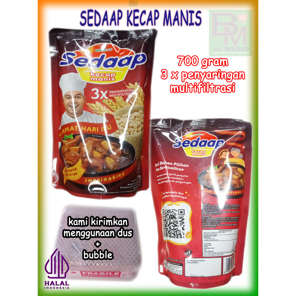 

Kecap Manis Sedaap Kemasan 700 Gram