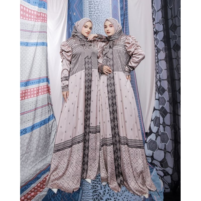 GAMIS TERBARU ELDEENA SYAR'I HIJAB VOLA PREMIUM new series spesial lebaran idul fitri