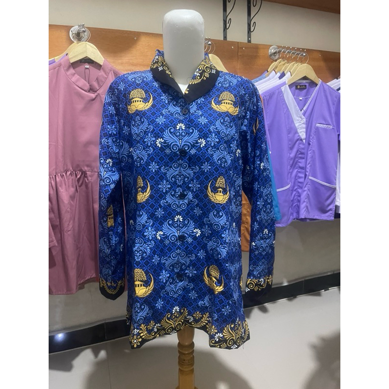 Ready Stok Batik Korpri Wanita Lengan Panjang / Batik Korpri Pria Lengan Panjang