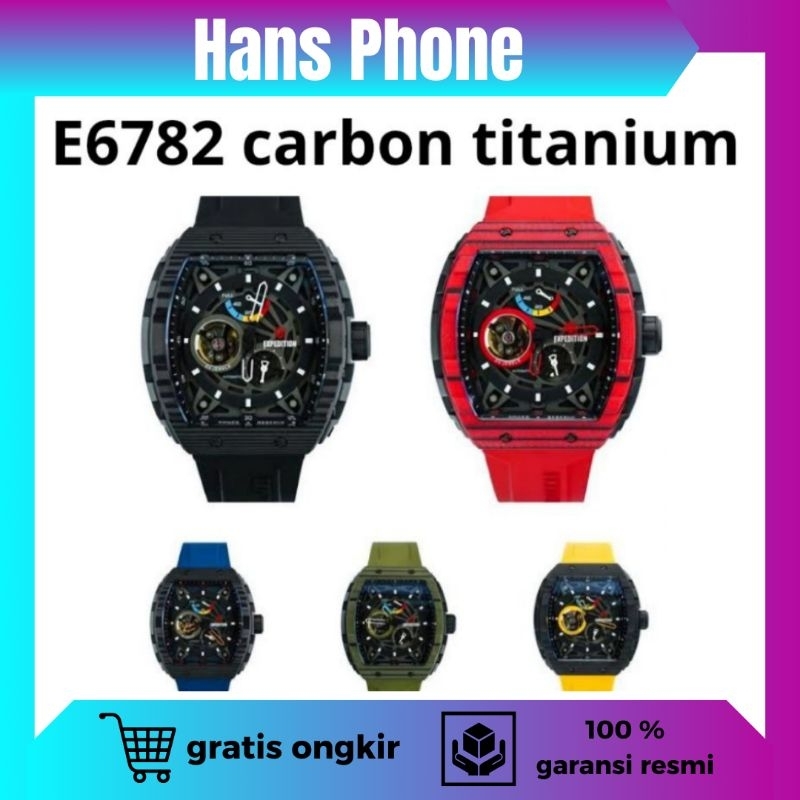 jam tangan E6782 Carbon Titanium Bekas