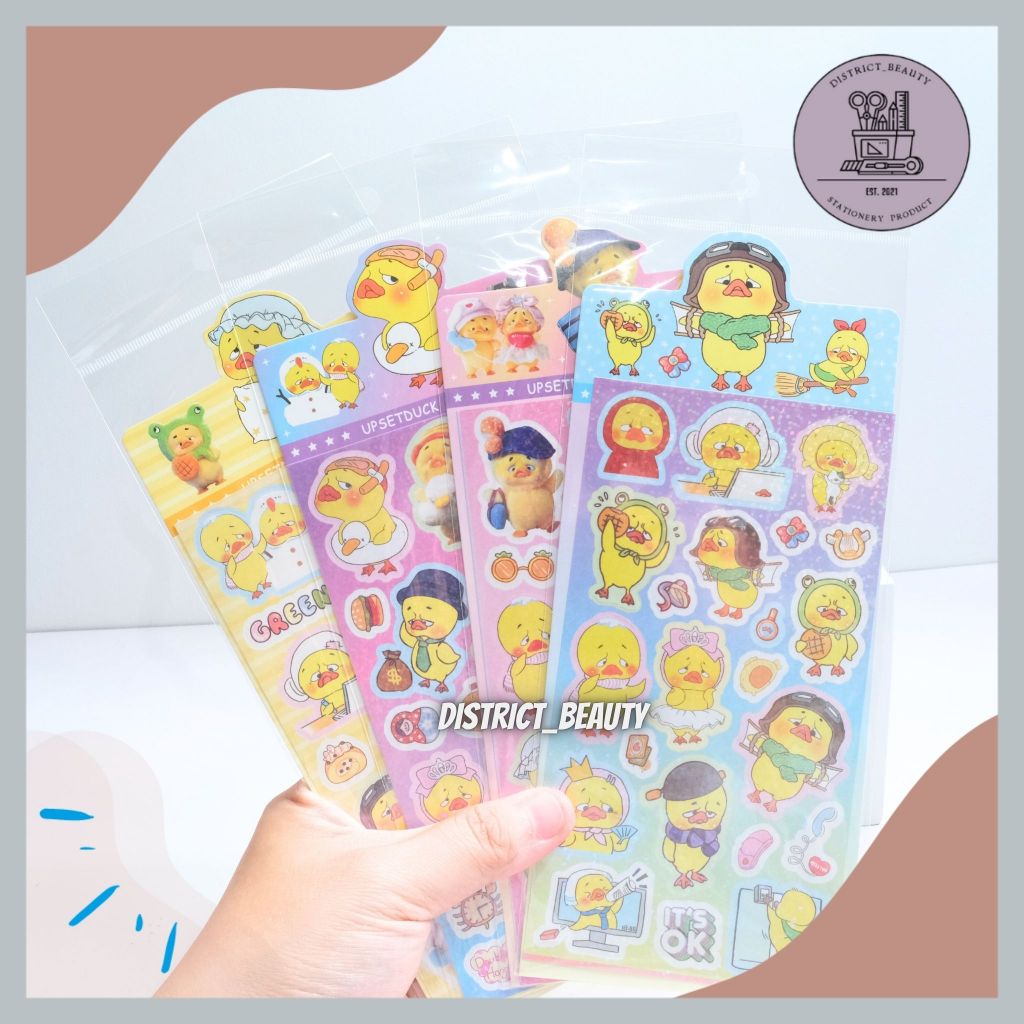 

STIKER UPSET DUCK STIKER ALB 1 LEMBAR KARAKTER UPSET DUCK BEBEK UGLY LUCU STIKER HOLOGRAM STIKER LEMBARAN GAMBAR UPSET DUCK LUCU TERMURAH