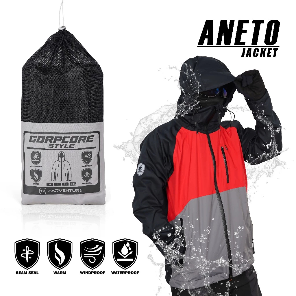 Jaket Gunung Gorpcore Zarventure ANETO Gopcore Outdoor Hiking