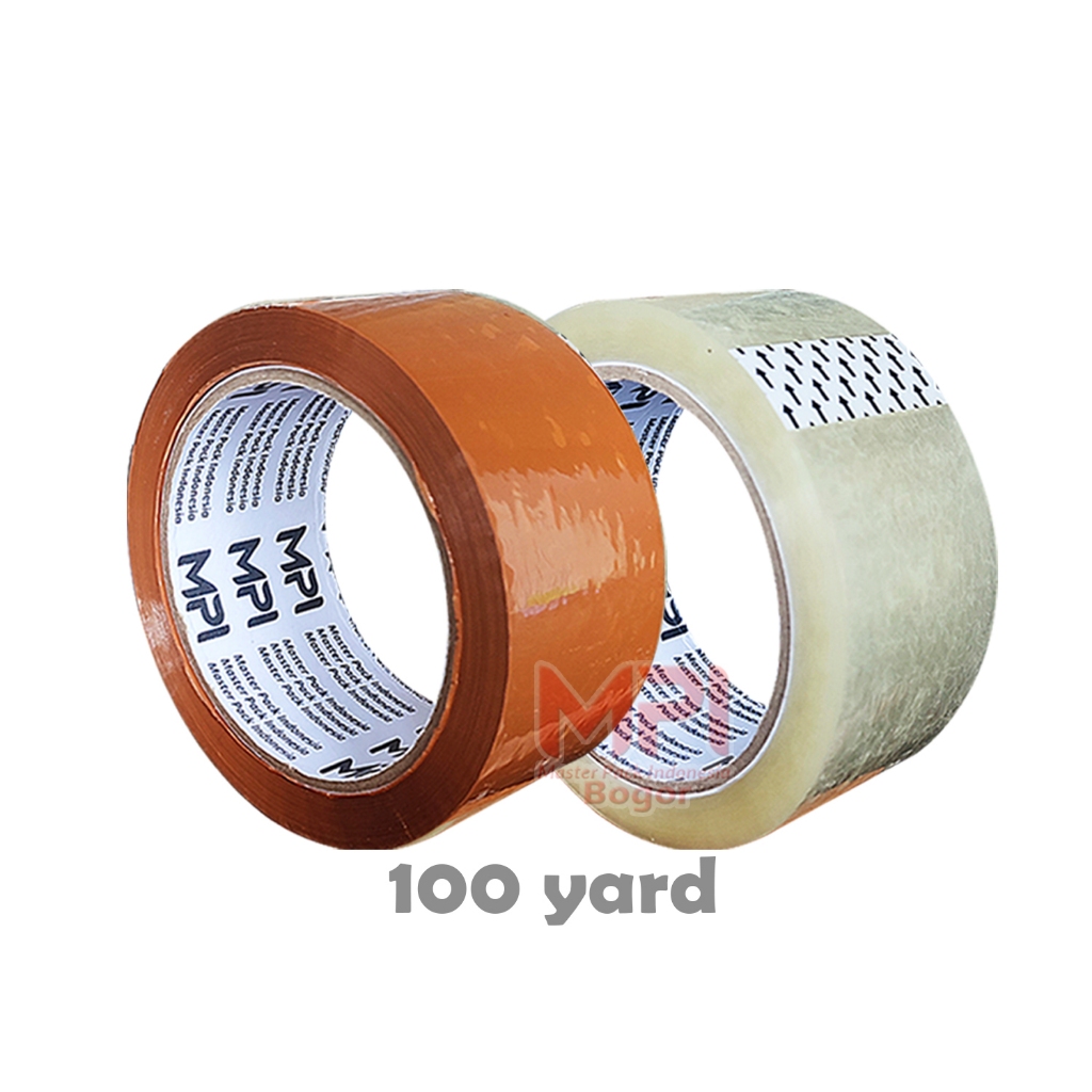

Lakban Coklat - Bening Tebal Berkualitas 45 mm x 100 yard - Lakban Pakcing Tebal Murah