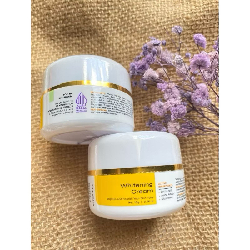 cream malam flek whitening kitoderm /flek sedang besar