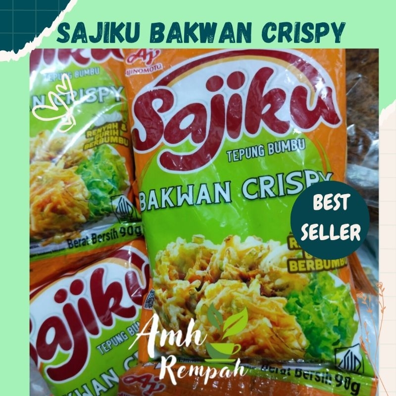 

Sajiku Tepung Bumbu Bakwan Crispy kemasan 90 gram isi 5 Pcs