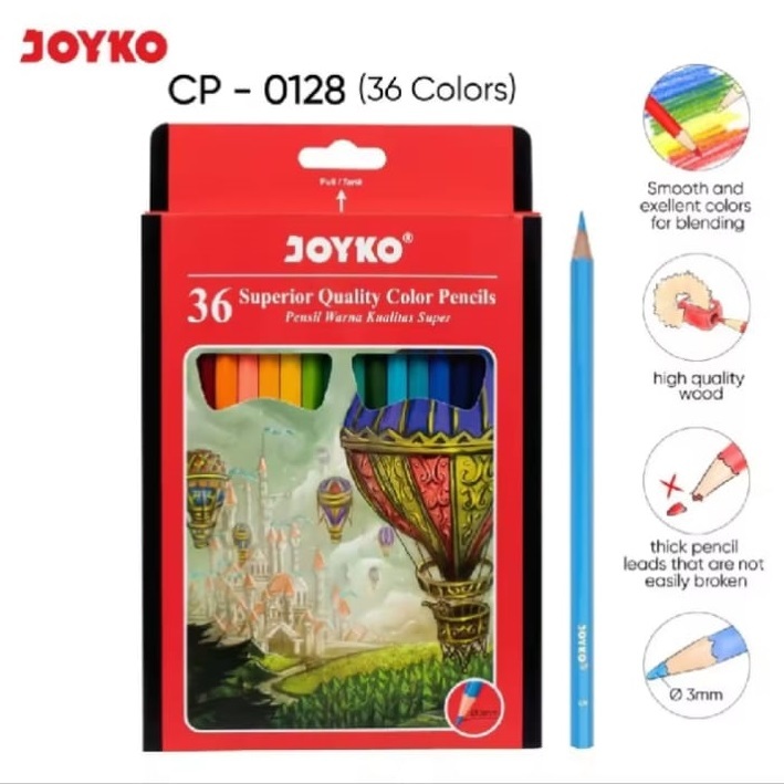 

Pensil Warna Joyko 36 Superior Quality Color Pencils