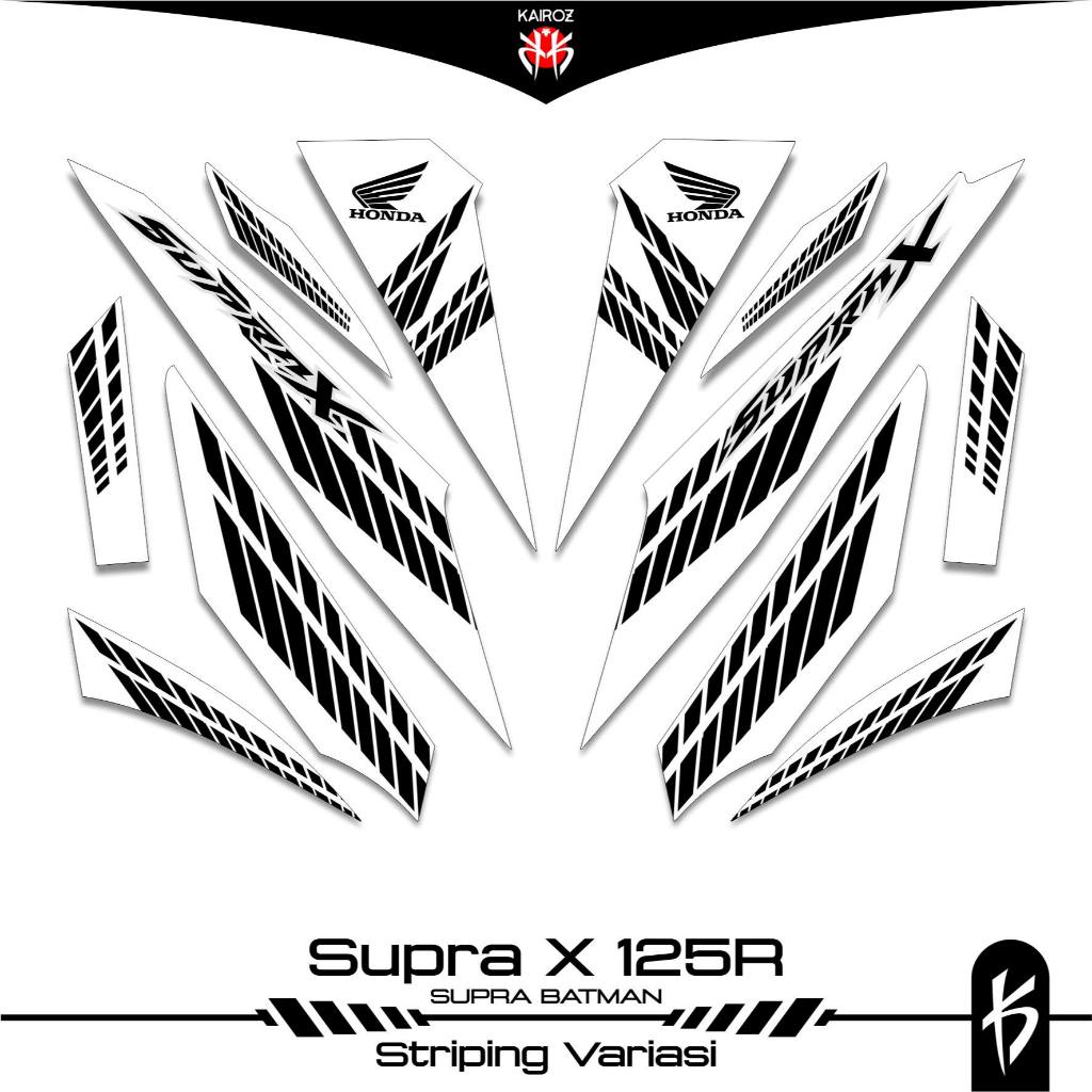STRIPING SUPRA X 125 KARBU SKU 80 BATMAN STICKER STIKER HONDA SUPRA X 125 WAVE 125I SUPRA X 125R