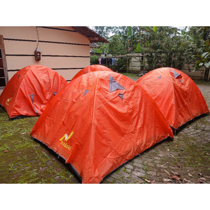TENDAKI BORNEO 4 Oren Tenda Kapasitas 4 Orang Double Layer Second