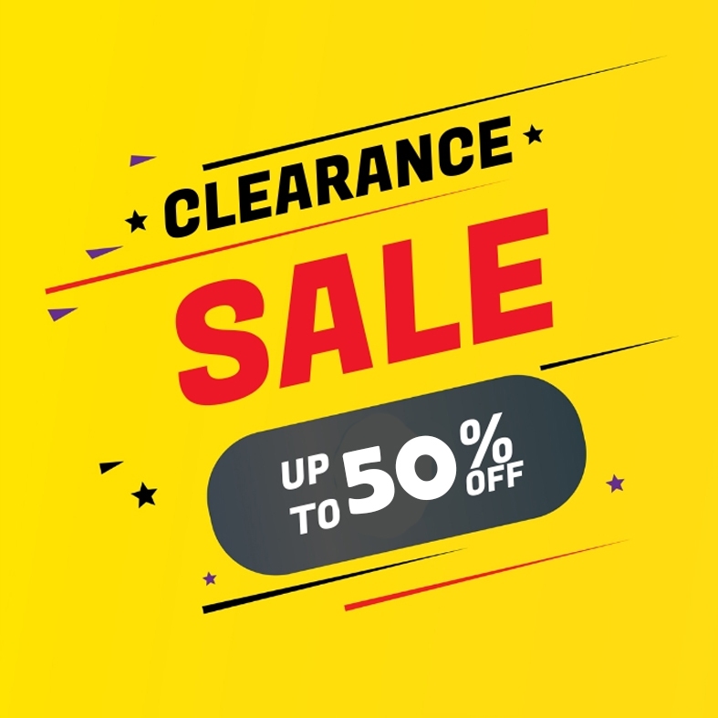 

CLEARANCE SALE PRODUCTS UP TO 50% OFF
