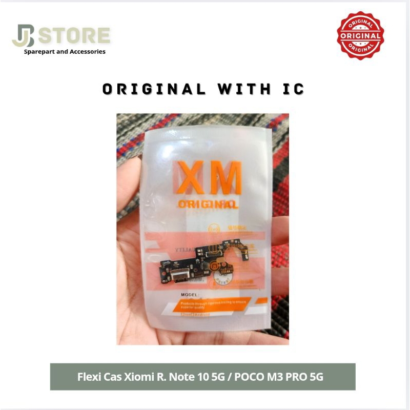 Flexibel Charger Papan Cas Xiomi Redmi Note 10 5G / POCO M3 PRO 5G Original With IC MI TURBO MUNCUL