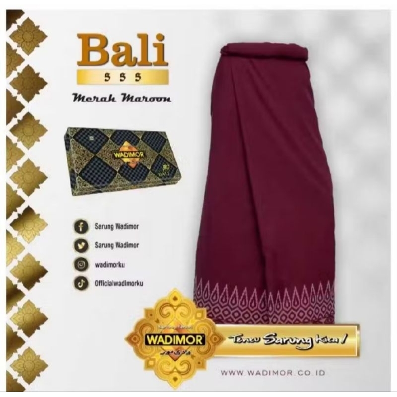 Sarung Wadimor Motif Bali Sarung Dewasa Sarung Polos Warna