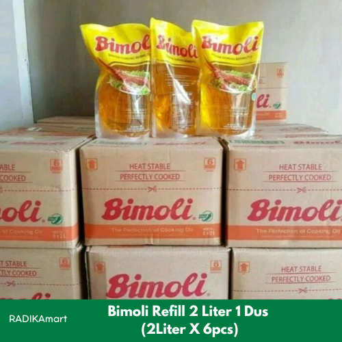 

Minyak Goreng Bimoli Kemasan Refill 2 Liter (Dus isi 6pcs)