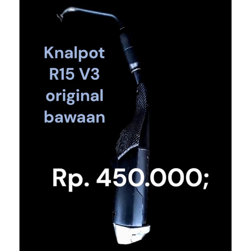 Knalpot R15 V3 Original Bawaan