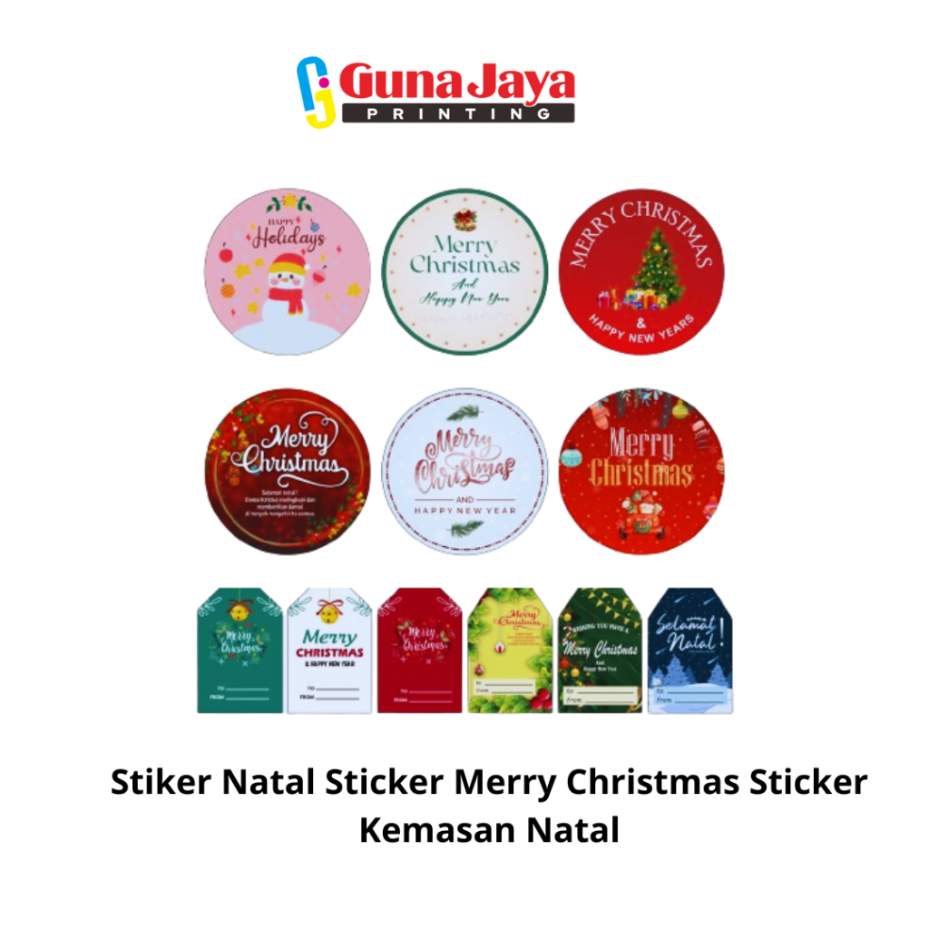 

Stiker Natal Sticker Merry Christmas Sticker Kemasan Natal