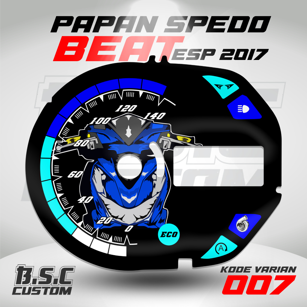 BISA CUSTOM PAPAN SPIDO PANEL SPEEDOMETER PAPAN SPEDO BEAT ESP 2018 (BISA CUSTOM)
