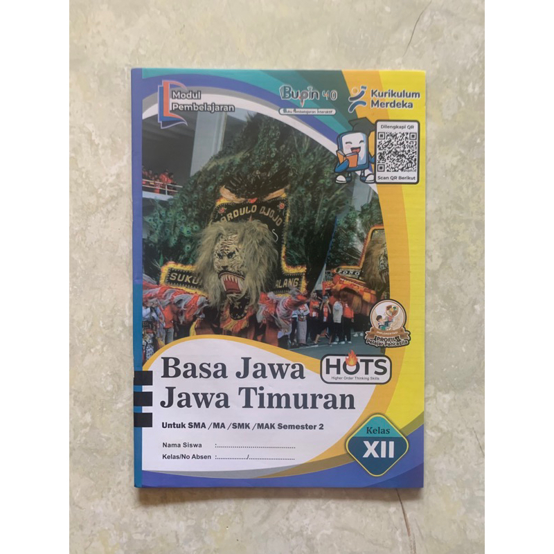 Buku LKS Bahasa Jawa Timur SMA / MA Kelas 10, 11, 12 (Minimal Pembelian 5 pcs)