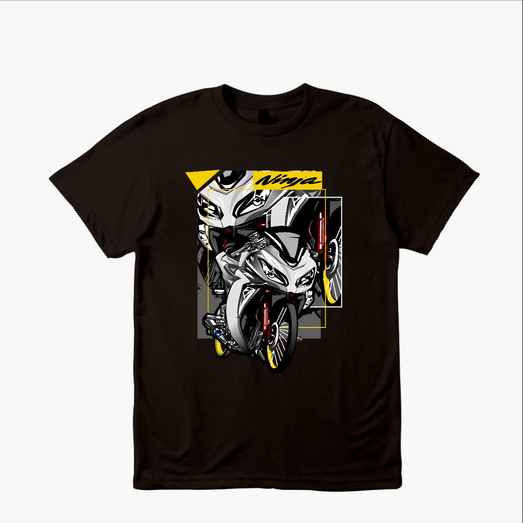 Kaos Distro otomotif motor kawasaki ninja 4tak dewasa dan anak