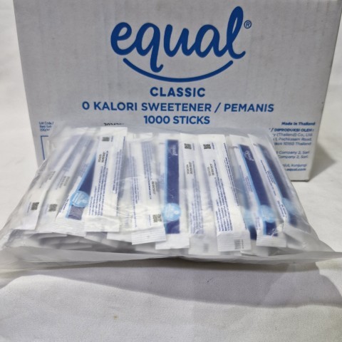 

Equal Classic Sweetener / Gula / Pemanis 0 Kalori - 100 Pcs