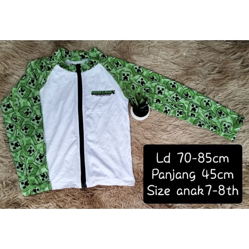 Baju renang anak Minecraft Original second
