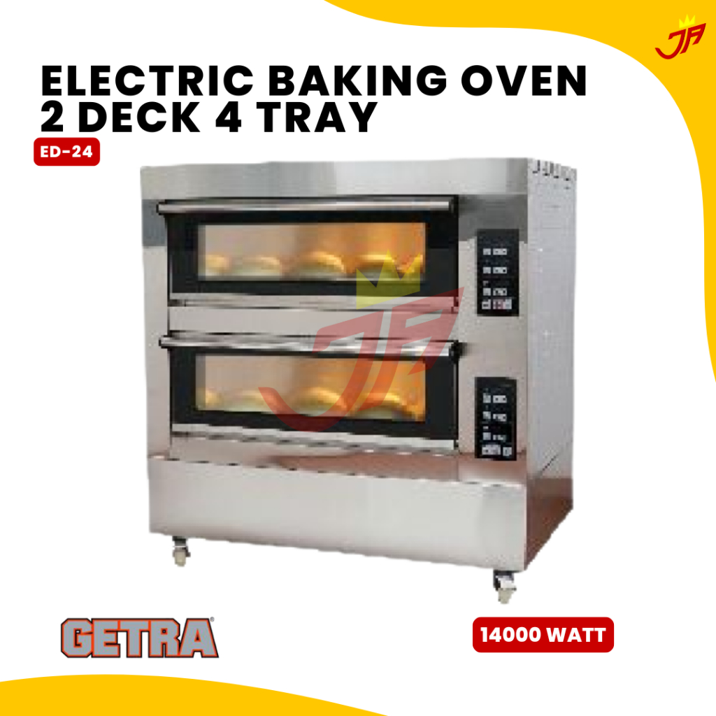 GETRA Electric Baking Oven ED-24 / Electrik Oven 2 Deck 4 Loyang ED 24