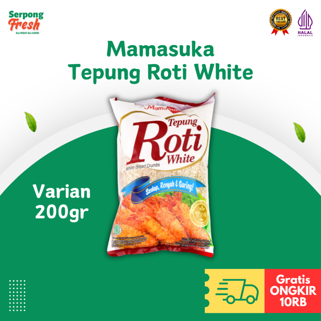 

Mamasuka Tepung Roti White 200 gr White Bread Crumbs