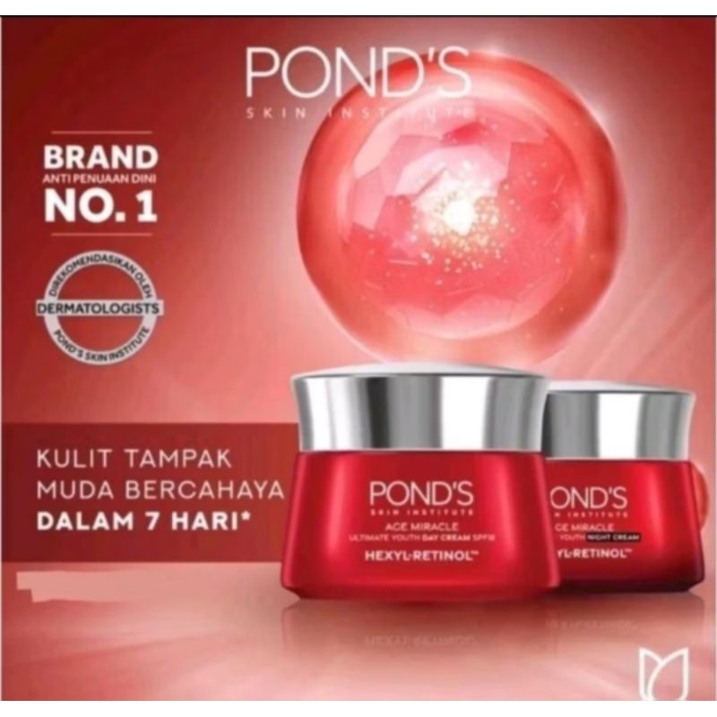 ❤️CINTA❤️ PONDS AGE MIRACLE DAY CREAM 9GR & 20GR | NIGHT CREAM 9GR
